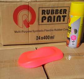 Жидкая резина винил Rubber Paint в баллоне 400 мл - Розовый НЕОН